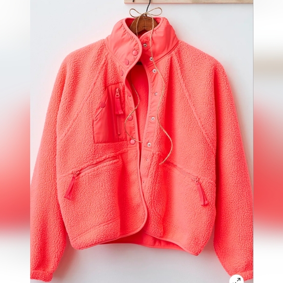 NWT Women's FREE PEOPLE Movement Sherpa Fleece Jacket - Picture 7 of 9